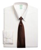 Brooks Brothers Men's Original Polo Button-down Oxford Extra Slim Fit Slim-fit Dress Shirt, Alternating Bengal Stripe