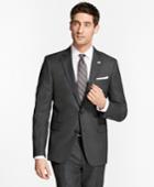 Brooks Brothers Men's Regent Fit Saxxon Wool Slim Stripe 1818 Suit
