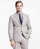 Brooks Brothers Men's Milano Fit Check Linen Suit