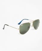 Brooks Brothers Men's Ray-ban Aviator Sunglasses With Tartan