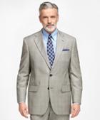 Brooks Brothers Madison Fit Saxxon Wool Brown Plaid 1818 Suit