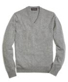Brooks Brothers Cashmere V-neck Sweater-basic Colors