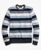 Brooks Brothers Supima Cotton Stripe Crewneck Sweater