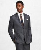 Brooks Brothers Men's Golden Fleece Brookscloud Grey Plaid Suit