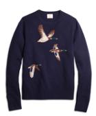 Brooks Brothers Duck Intarsia Crewneck Sweater