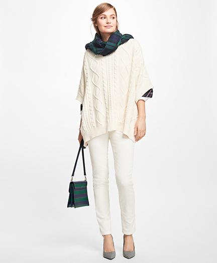 Brooks Brothers Aran Knit Poncho