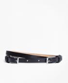 Brooks Brothers Leather Two-buckle Belt