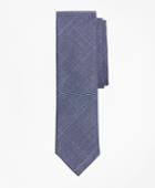 Brooks Brothers Men's Windowpane Wool Twill Tie