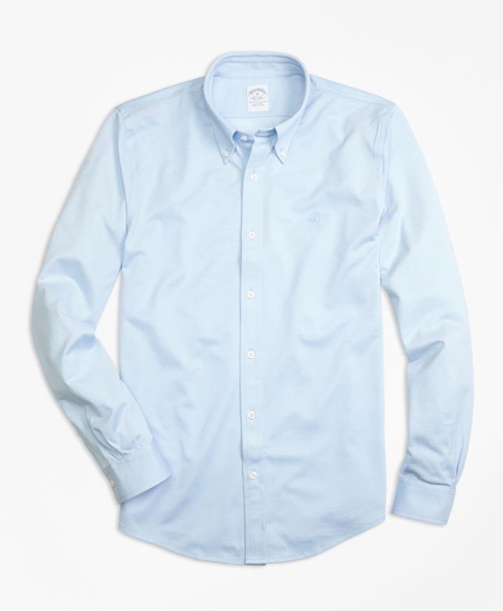 Brooks Brothers Men's Supima Cotton Button-down Knit Shirt