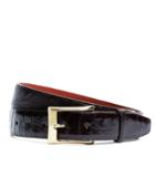 Brooks Brothers Brown Ostrich Leather Belt
