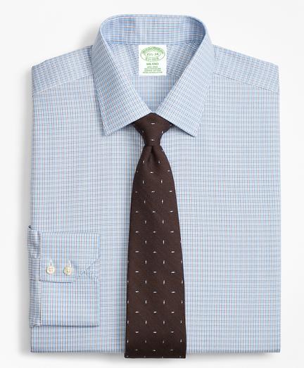 Brooks Brothers Milano Slim-fit Dress Shirt, Non-iron Two-tone Framed Windowpane
