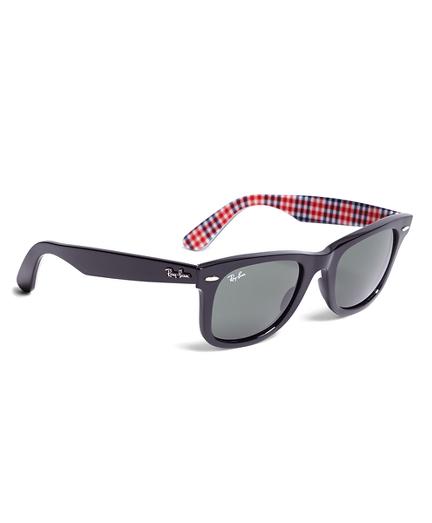 Brooks Brothers Ray-ban Wayfarer Sunglasses With Gingham