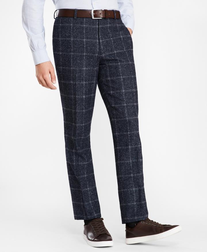Brooks Brothers Men's Plaid Twill Suit Trousers