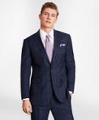 Brooks Brothers Men's Brooksgate Milano-fit Windowpane Wool Twill Suit Jacket