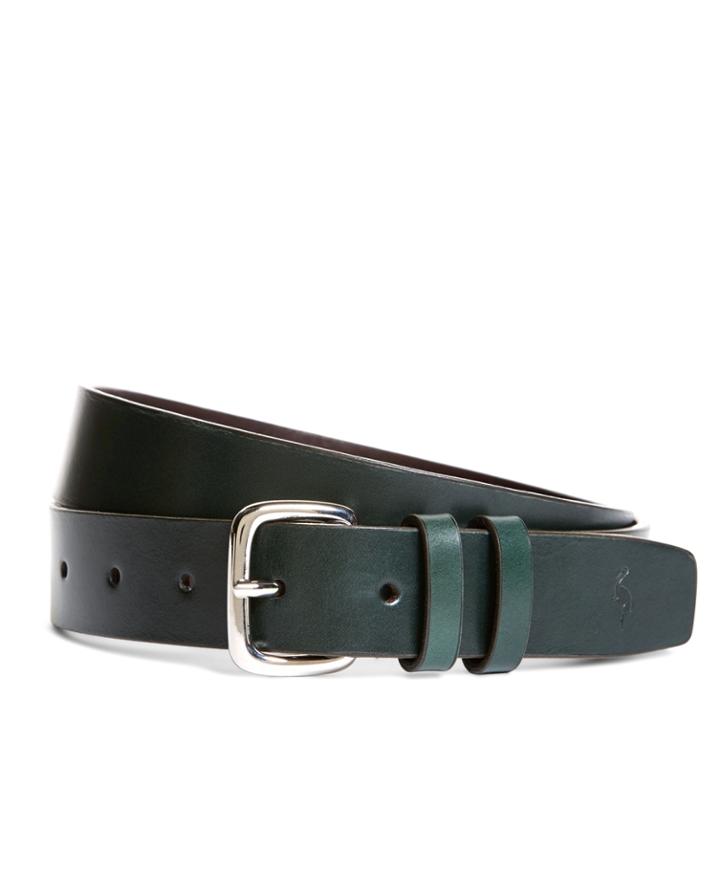 Brooks Brothers Men's Harrys Of London Satin Calfskin Belt