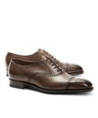 Brooks Brothers Edward Green Asquith Leather Medallion Perforated Captoes