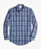 Brooks Brothers Non-iron Regent Fit Multi-plaid Sport Shirt
