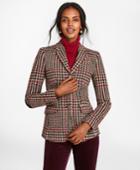 Brooks Brothers Women's Plaid Wool-alpaca-blend Jacket