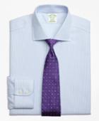 Brooks Brothers Men's Non-iron Extra Slim Fit Royal Oxford Candy Stripe Dress Shirt