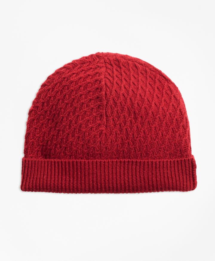 Brooks Brothers Women's Mixed-stitch Merino Wool Hat