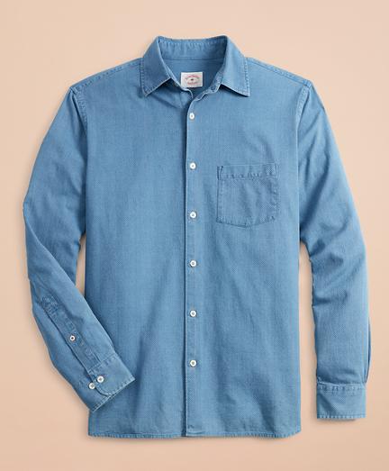 Brooks Brothers Indigo-dyed Dobby Sport Shirt