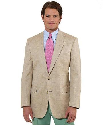 Brooks Brothers Madison Fit Tan Two-button Panama Sport Coat