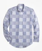 Brooks Brothers Milano Fit Dobby Patchwork Sport Shirt