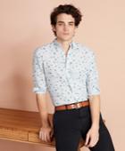 Brooks Brothers Men's Floral Linen-blend Sport Shirt