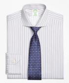 Brooks Brothers Non-iron Milano Fit Alternating Triple Stripe Dress Shirt