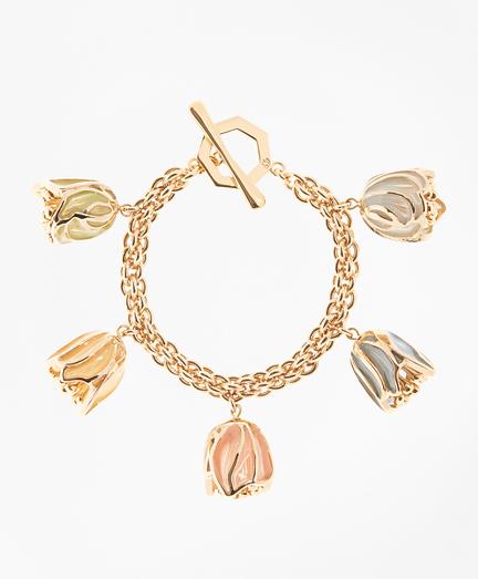 Brooks Brothers Rosebud Charm Bracelet