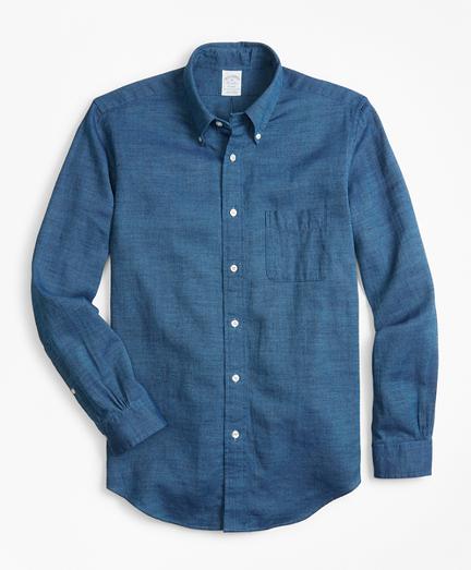 Brooks Brothers Regent Fit Royal Oxford Indigo Sport Shirt