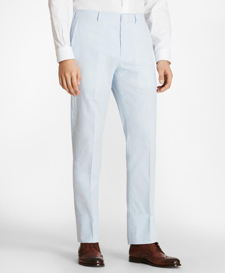 Brooks Brothers Men's Regent Fit Seersucker Trousers