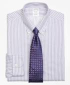 Brooks Brothers Men's Slim Fitted Dress Shirt, Non-iron Sidewheeler Stripe