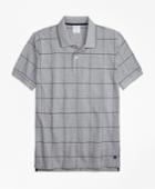 Brooks Brothers Men's Slim Fit Windowpane Polo Shirt