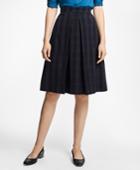 Brooks Brothers Women's Plaid Corded A-line Skirt