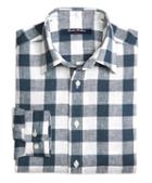Brooks Brothers Large Gingham Linen Sport Shirt