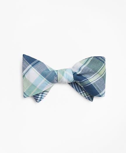Brooks Brothers Green Madras Bow Tie