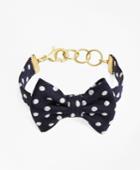 Brooks Brothers Women's Kiel James Patrick Polka-dot Bow-tie Bracelet