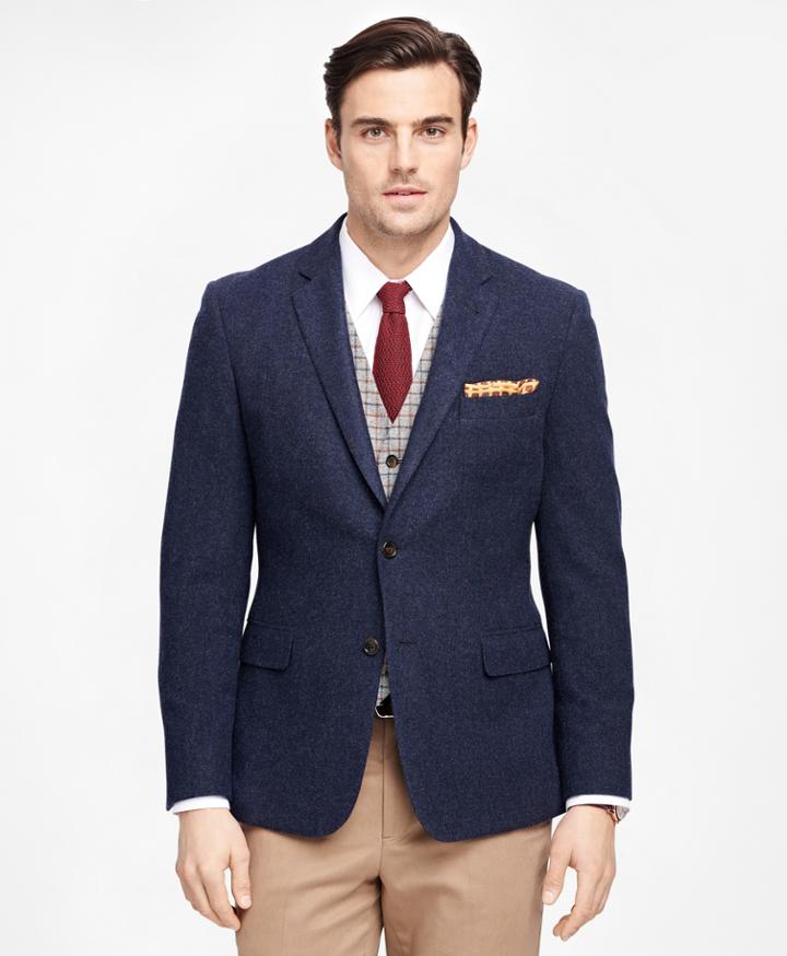 Brooks Brothers Men's Milano Fit Two-button Wool Sport Coat