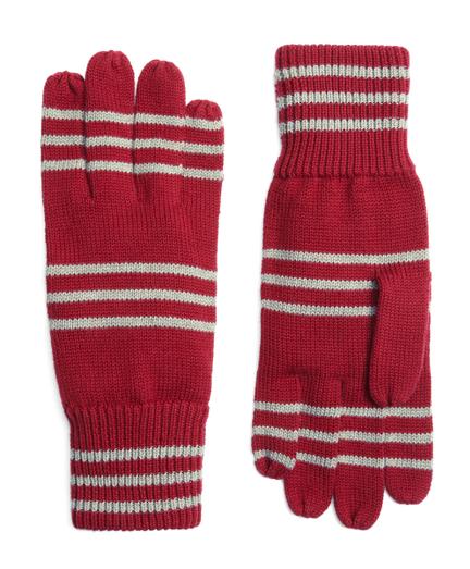 Brooks Brothers Cotton Rugby Stripe Gloves