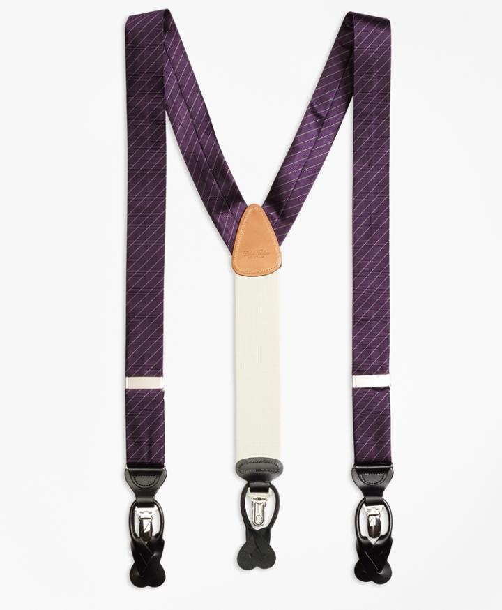 Brooks Brothers Men's Tonal Stripe Suspenders