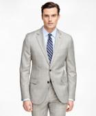 Brooks Brothers Fitzgerald Fit Saxxon Wool Brown Plaid 1818 Suit