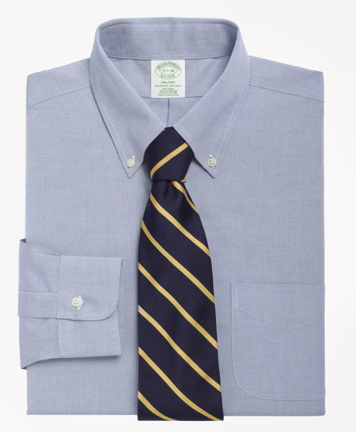 Brooks Brothers Men's Non-iron Extra Slim Fit Button-down Collar Dress Shirt
