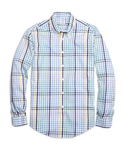 Brooks Brothers Non-iron Regent Fit Multi Gingham  Sport Shirt