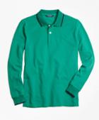 Brooks Brothers Long-sleeve Cotton Tipped Polo