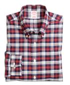 Brooks Brothers Non-iron Regular Fit Red Plaid Sport Shirt