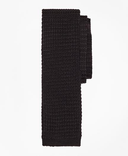 Brooks Brothers So;id Stripe Knit Tie
