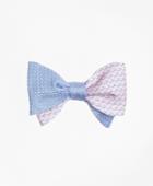 Brooks Brothers Men's Micro-dot With Airplane Motif Reversible Bow Tie