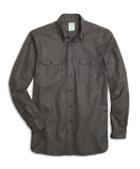 Brooks Brothers Milano Fit Saxxon Wool Sport Shirt
