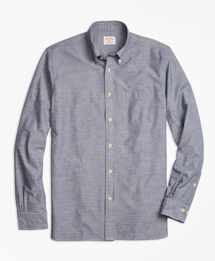 Brooks Brothers Men's Cotton Chambray Sport Shirt